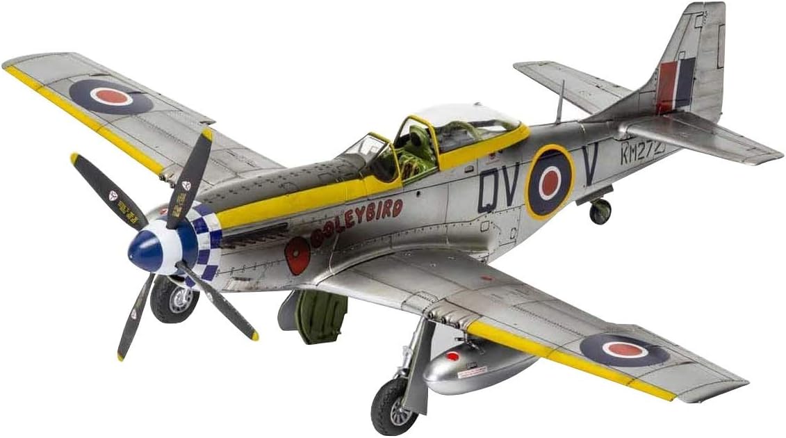 Airfix North American MK IV/P-51K Mustang 1:48 WWII Military Aircraft Plastic Model Kit A05137