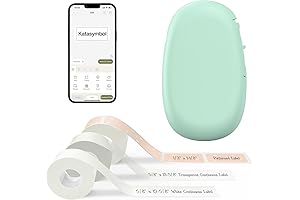 SUPVAN Clear Label Maker Tape for E10 Labeling Machine, Transparent Label Tapes...