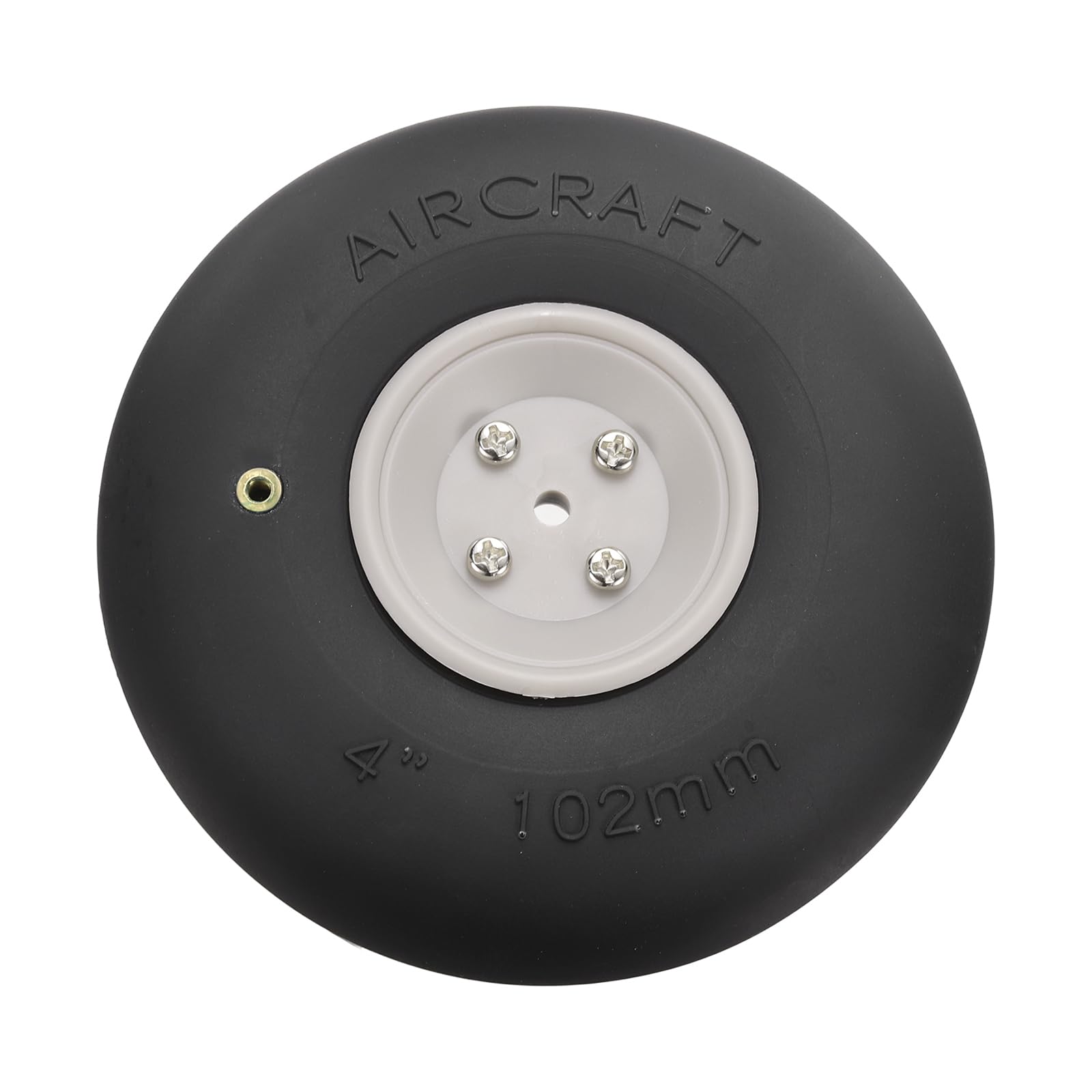 MECCANIXITY Ruedas de avión RC de ala fija de 4 pulgadas OD RC, ruedas de esponja de poliuretano para aviones, kit de repuesto de espuma RC para bricolaje, modelo RC, helicóptero, paquete de 1