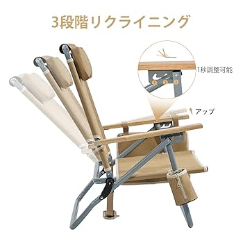 Amazon.co.jp: TIMBER RIDGE アウトドアチェア 折りたたみ椅子 3