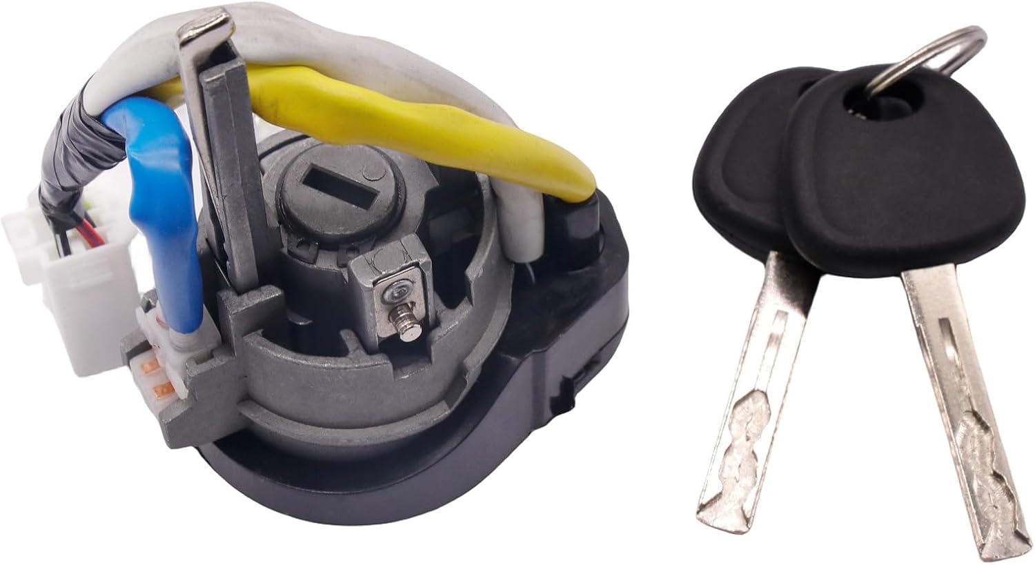 Ignition Lock Cylinder Switch w/Left Driver Side Door Lock Cylinder Compatible with 2011-2015 Kia Optima 2013-2017 Rio Replaces 81900-1WK00 819702TA00 81970-2TA00