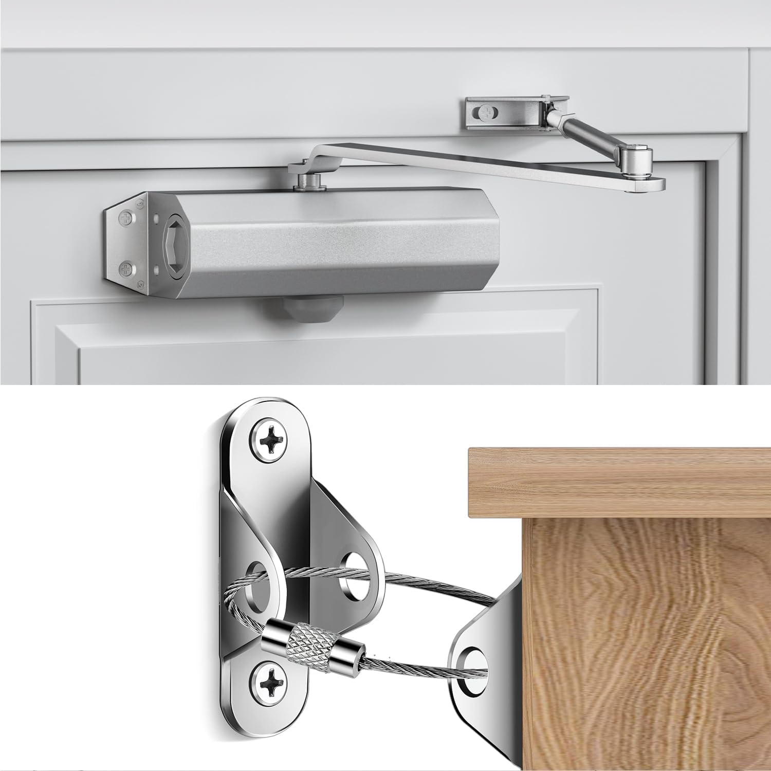 Furniture Anchors 10 Packs & Door Closer 1 Pack