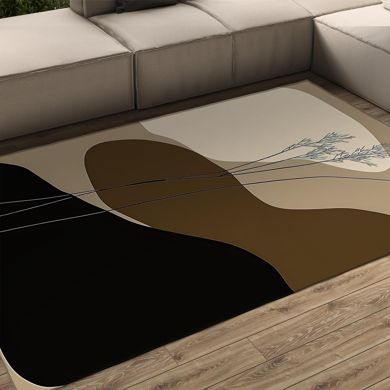 Tapis de salon neutre 160x230cm pour atténuer les bruits et habiller les sols nus