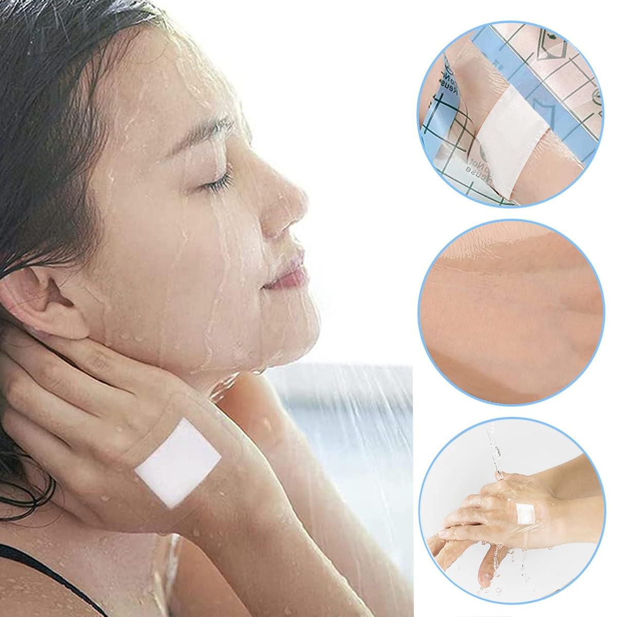 3 pezzi 5x5 cm fasciatura per braccio traspirante mimetico nastro di emergenza f