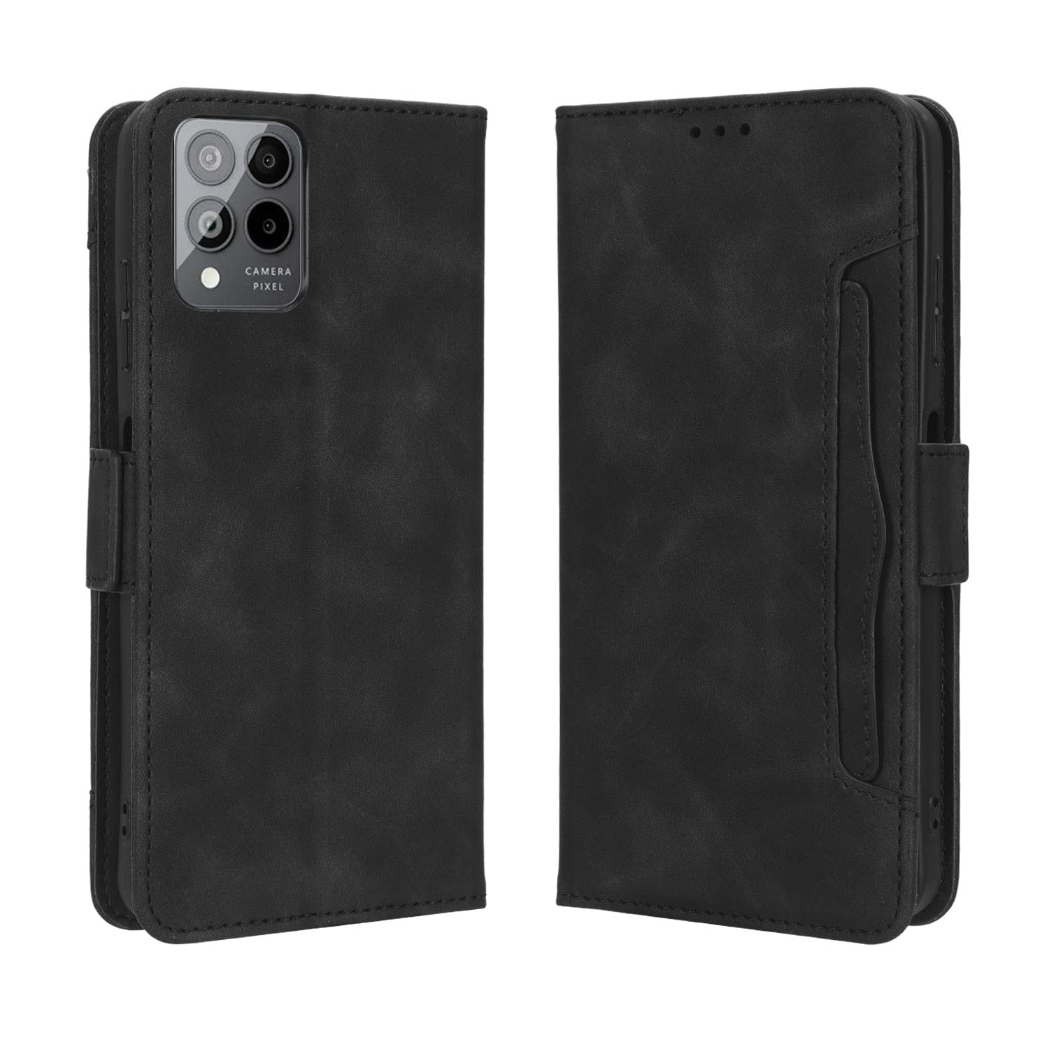 SUANPOT For T-Mobile Revvl 6 Pro 5G Wallet Case With RFID Blocking Credit Card Holder,Flip Book PU Leather Protective Cover Women Men For Revvl 6 Pro Phone Case Black - View #6