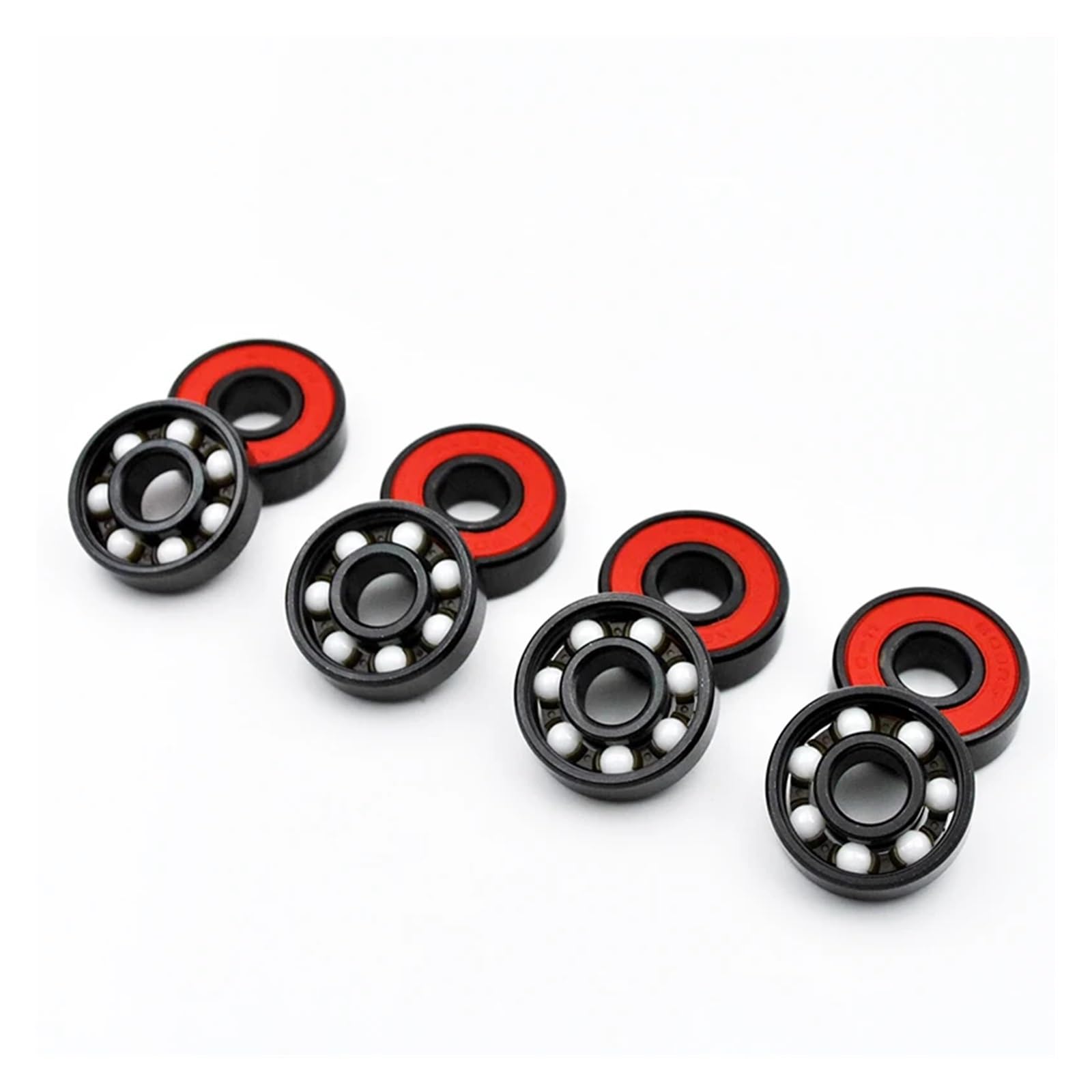 16 roulements à billes hybrides en céramique 608 2RS 8 * 22 * 7 mm ABEC-11 for roues de roller, skateboard et longboard miniatures à grande vitesse