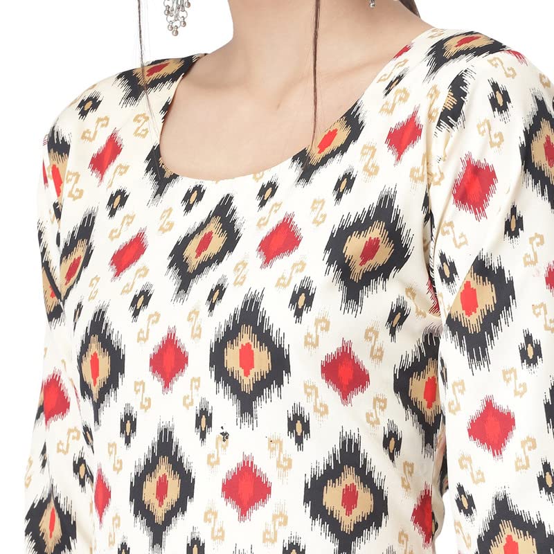 Image of Pinkmint Women's Crepe Digital Printed Straight Kurta