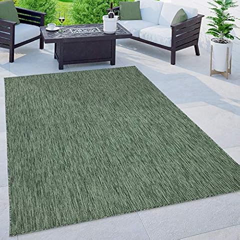 Indoor & Outdoor Rug Kitchen Rug Monochrome Mottled Pattern, Size:120x160 cm, Colour:Green Cover