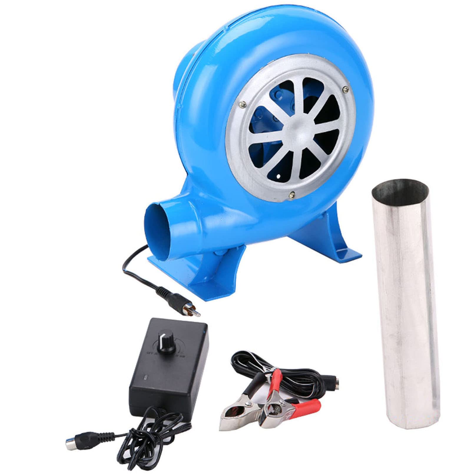 Portable Electric BBQ Fan Adjustable Speed 12V Electric BBQ Blower with  Extension Duct Battery Powered for Fireplace Ba : Amazon.co.uk: Garden