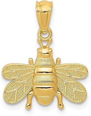 14k gold bee pendant Clearance