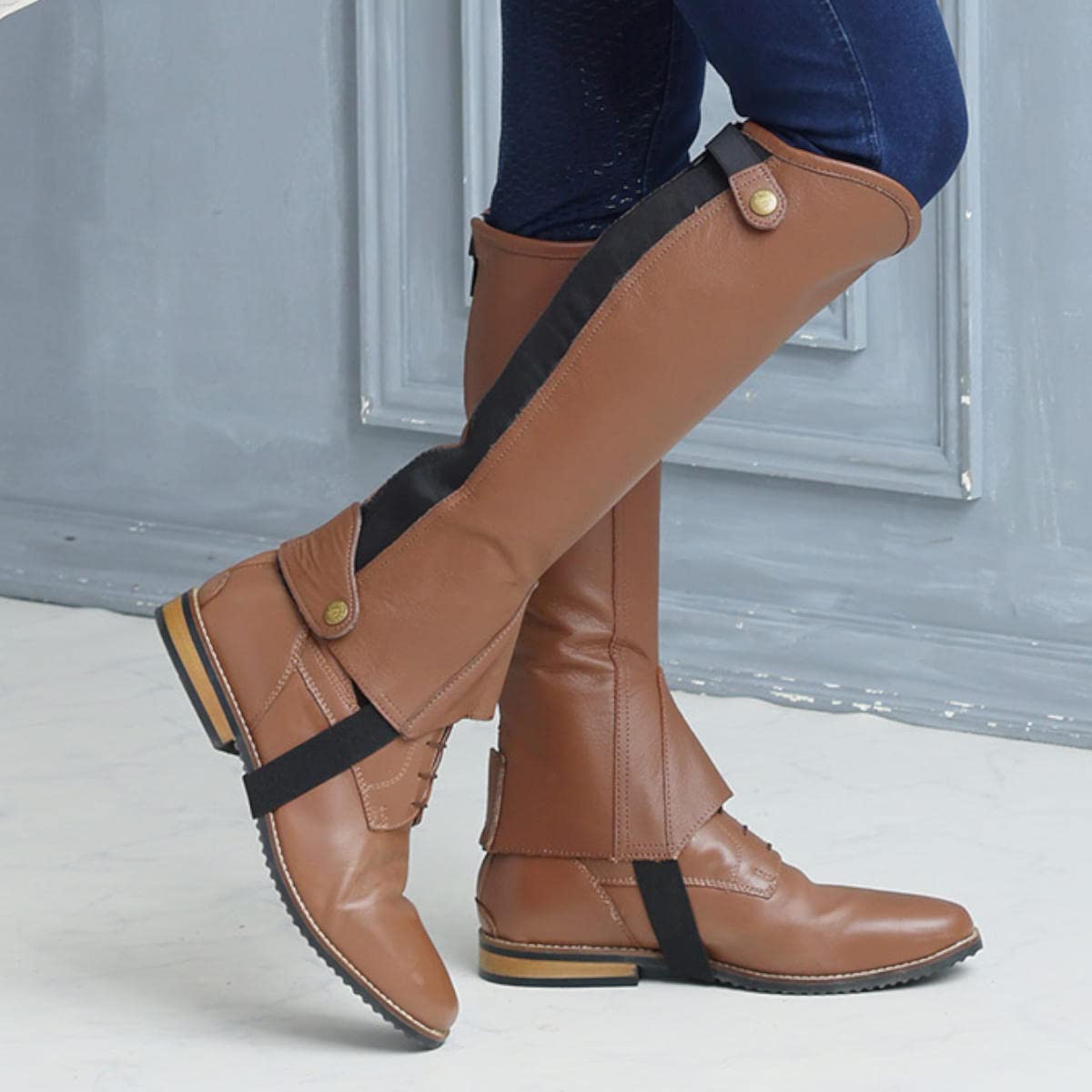 Amazon | ソフトレザーハーフチャップス S | エクリベルタ(EQULIBERTA  