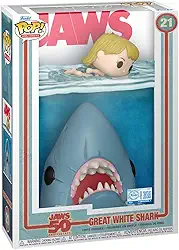 Funko Pop! Comic Cover: Jaws - Shark- Figura de vinil colecionável - ideia de presente - Mercadoria oficial - brinquedos para crianças e adultos - Filmes Fans - boneco para colecionadores
