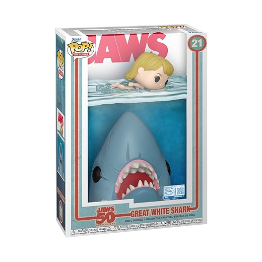 Funko Pop! Comic Cover: Jaws - Shark - Amazon Exclusive - Collectable Vinyl Figure - Gift Idea - Official Merchandise - Toys for Kids & Adults - Movies Fans - Model Figure for Collectors and Display