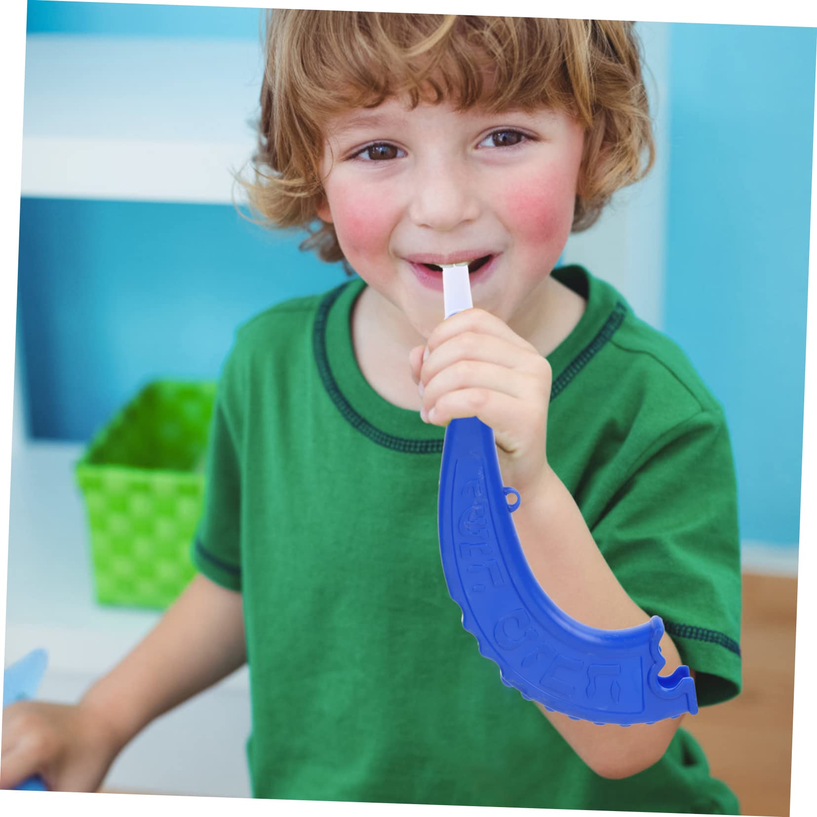 Toyvian 4 Pièces Corne Courbée Chofar Trompette Sifflet Plastique pour Enfants Fête
