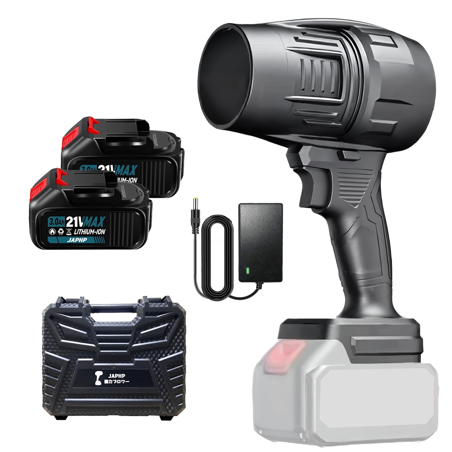18V Li-ion Lithium-Ion 洗車ブロワー Amazon.co.jp: ブロワー 洗車 大容量バッテリー2個付き 超強力