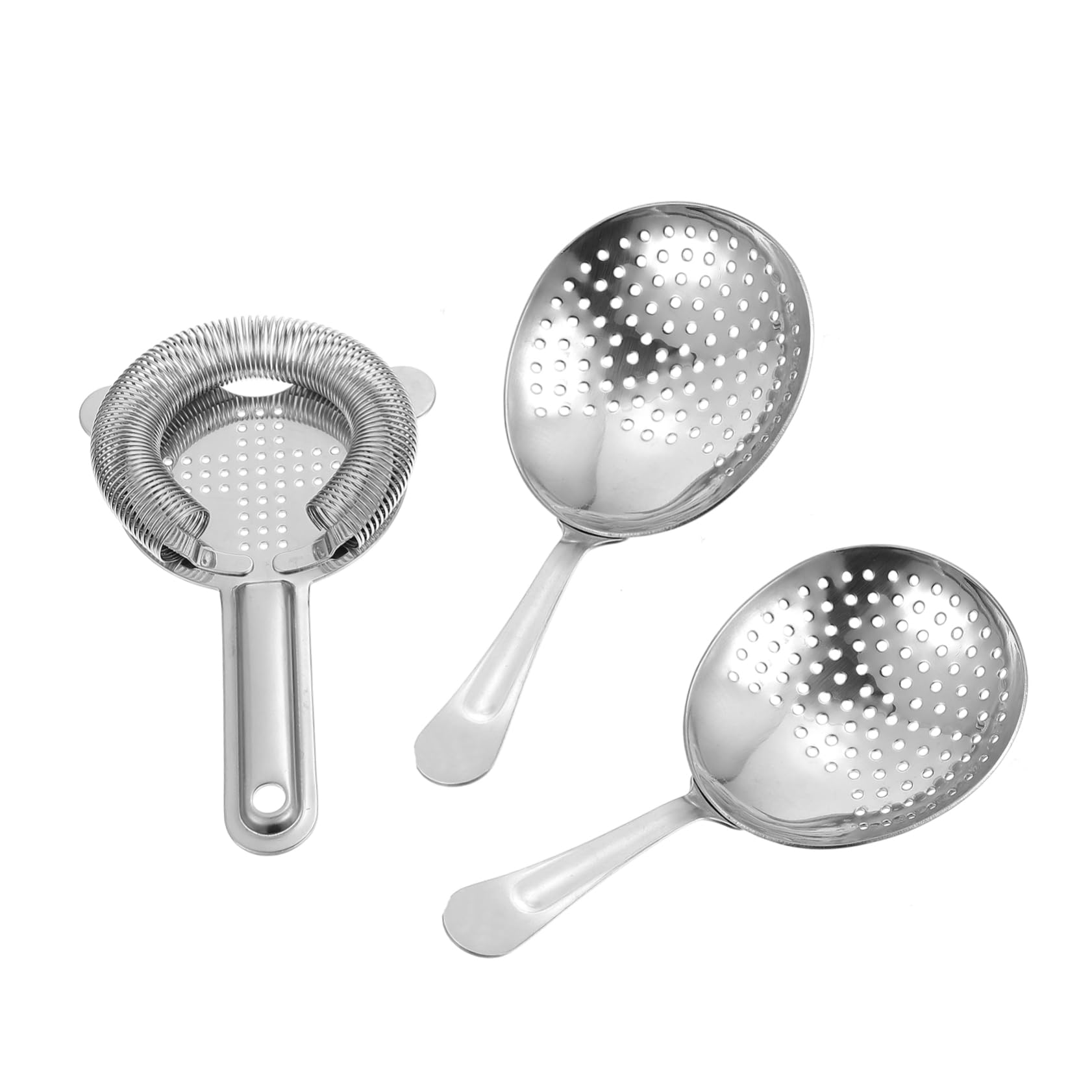 Ciieeo 3Pcs Stainless Steel Cocktail Tools Elegant Supplies for Home Mixology Professional Drink Making Equipment for Parties and Gatherings