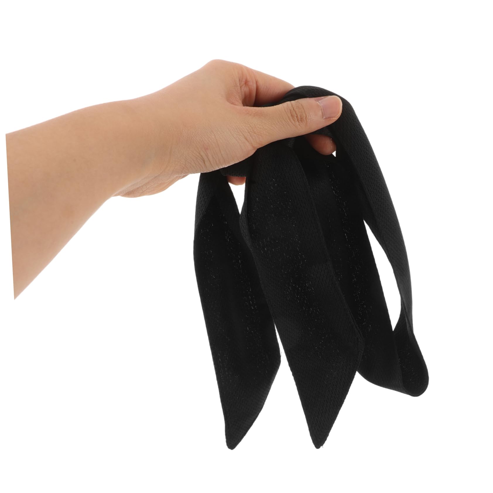 Diadema Deportiva Lazo Negro de Fibra de Poliéster