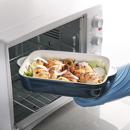 Miniatura 107 de Sweejar Ceramic Baking Dish, Rectangular Small Baking Pan with Double Handles, 20 Oz for Cooking, Brownie, Kitchen, 6.5 x 4.9 x 1.8 Inches(Red)