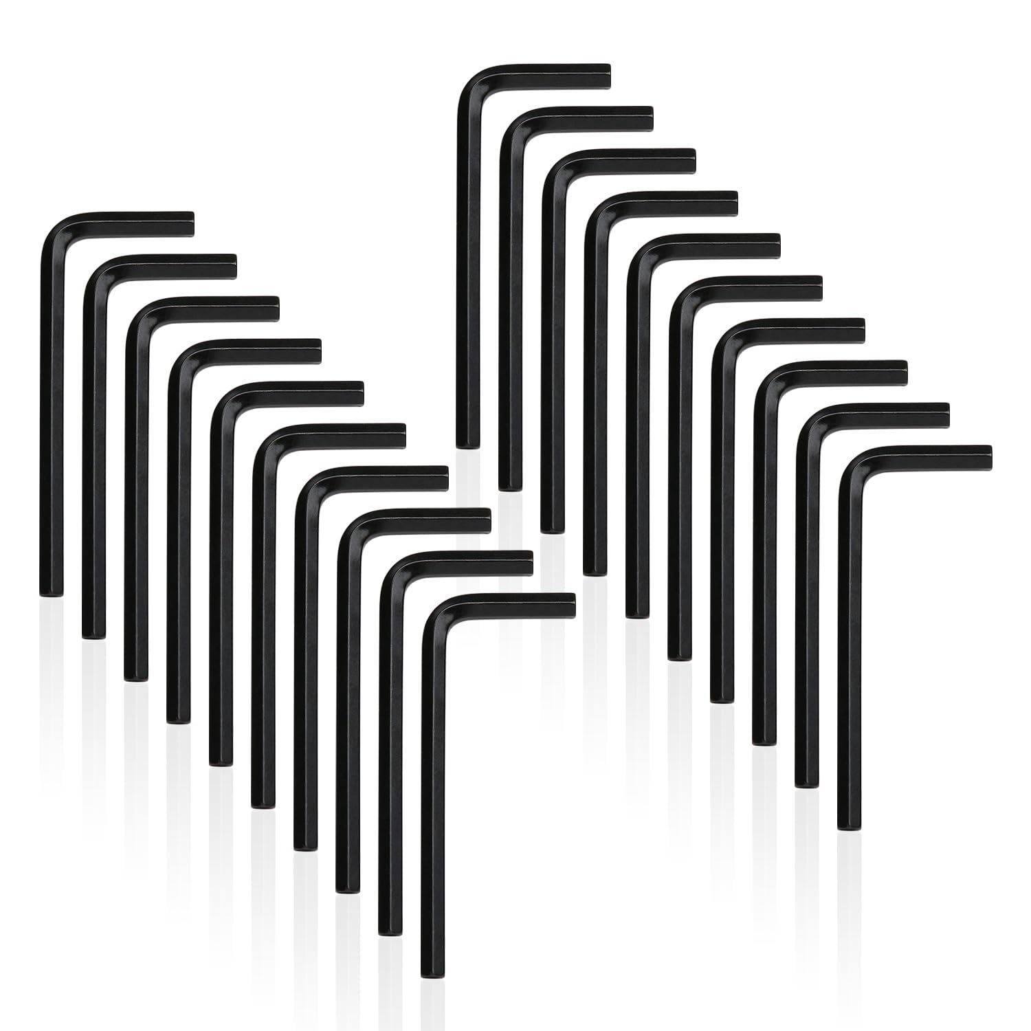 YIEMI 4mm Allen Wrench Hex Key 20PCS L Shaped Hexagon Head Wrenches CR-V Steel Repairing Tools For Automobile Mold Home Appliance