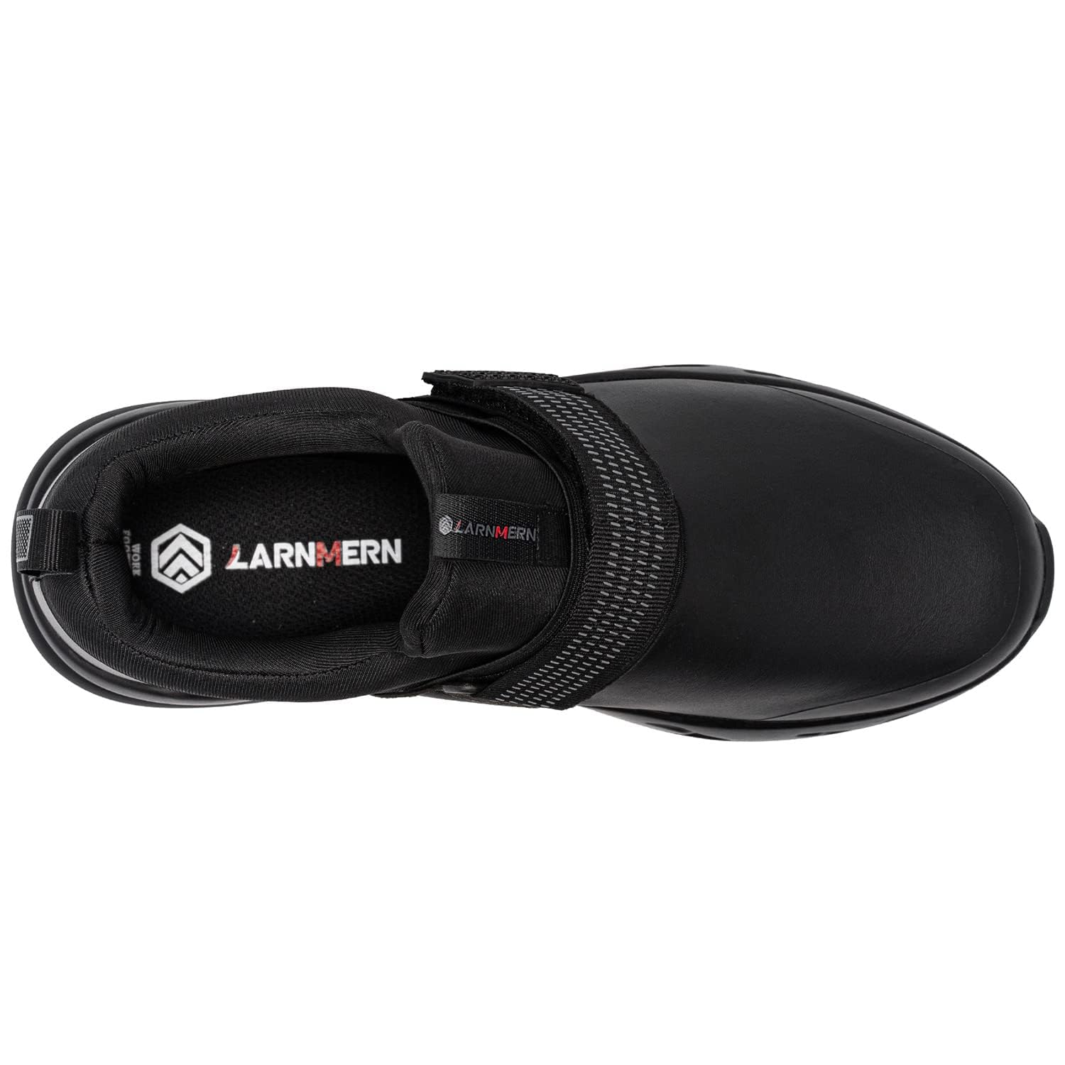 LARNMERN Zapatos de Trabajo Antideslizante SRC Impermeable Chef sin Puntera