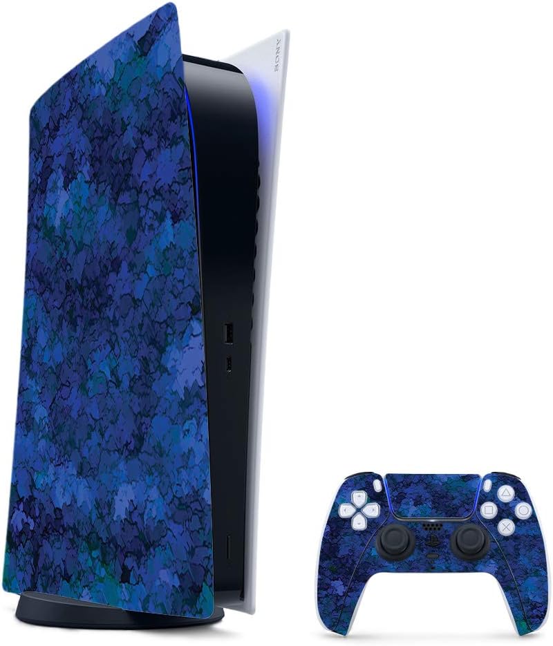 MightySkins Gaming Skin for PS5 / PlayStation 5 Digital Edition Bundle - Action Fish Puzzle | Protective Viny wrap | Easy to Apply and Change Styles | Made in The USA