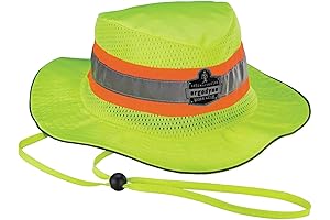 Stylish and Protective - Ergodyne Unisex Adult Hi-Vis Ranger Construction Sun Hat