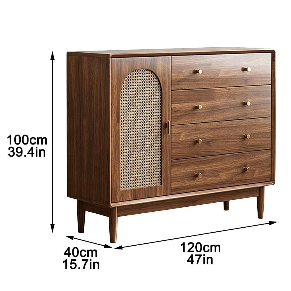 Credenza In Rattan, Mobile A Libera Installazione, Mobile Contenitore