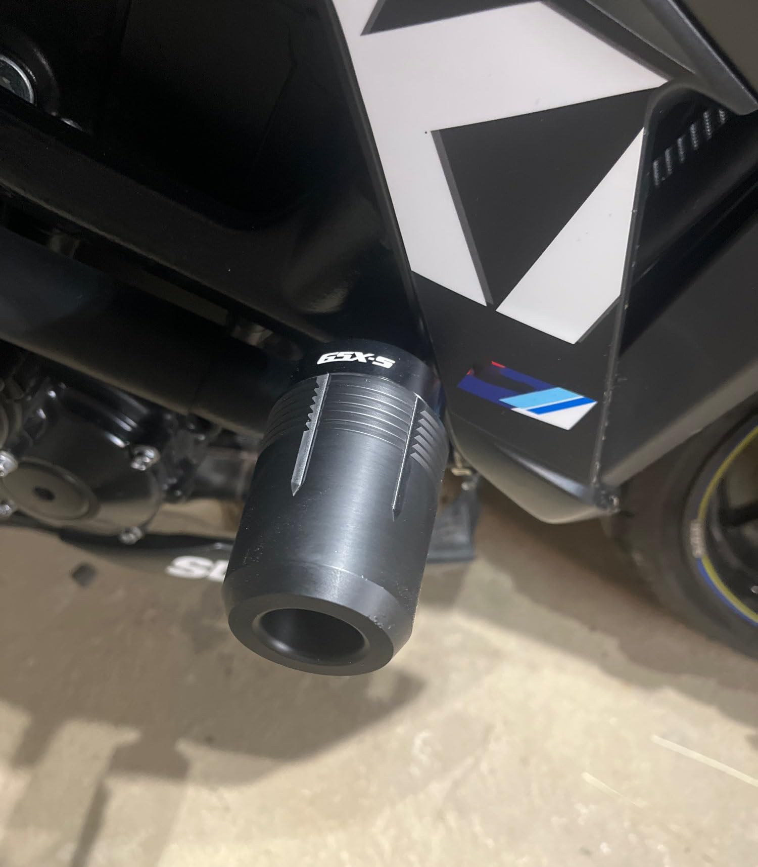 Accessoires Moto pour Suzuki GSX-S GSX-S750 GSX-S1000 GSXS 750 1000 GSXS750 GSXS1000 Tampons de Protection de Cadre (Noir)