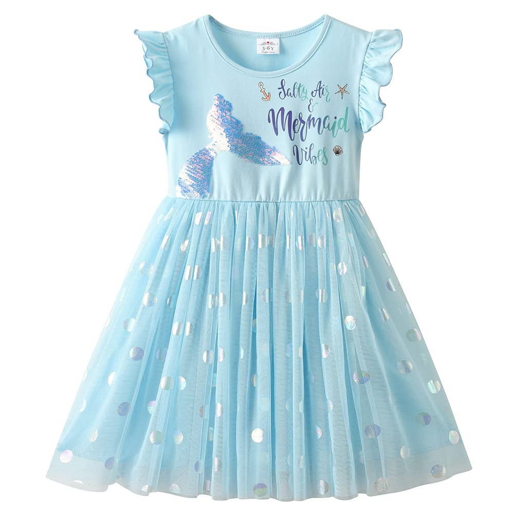 VIKITA Kid Girls Dresses Princess Animal Cartoon Tulle Party Casual Outfits Clothing 1-8 Years — view 14