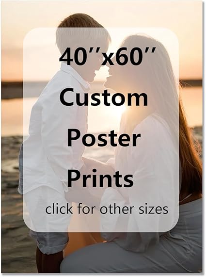 GZZFXXD Personalized Custom 40''x60'' Canvas Prints with Your Photo/your Image Large Wallart Wall Decor for Bedroom Dining room Living room Children's room(Unframed)