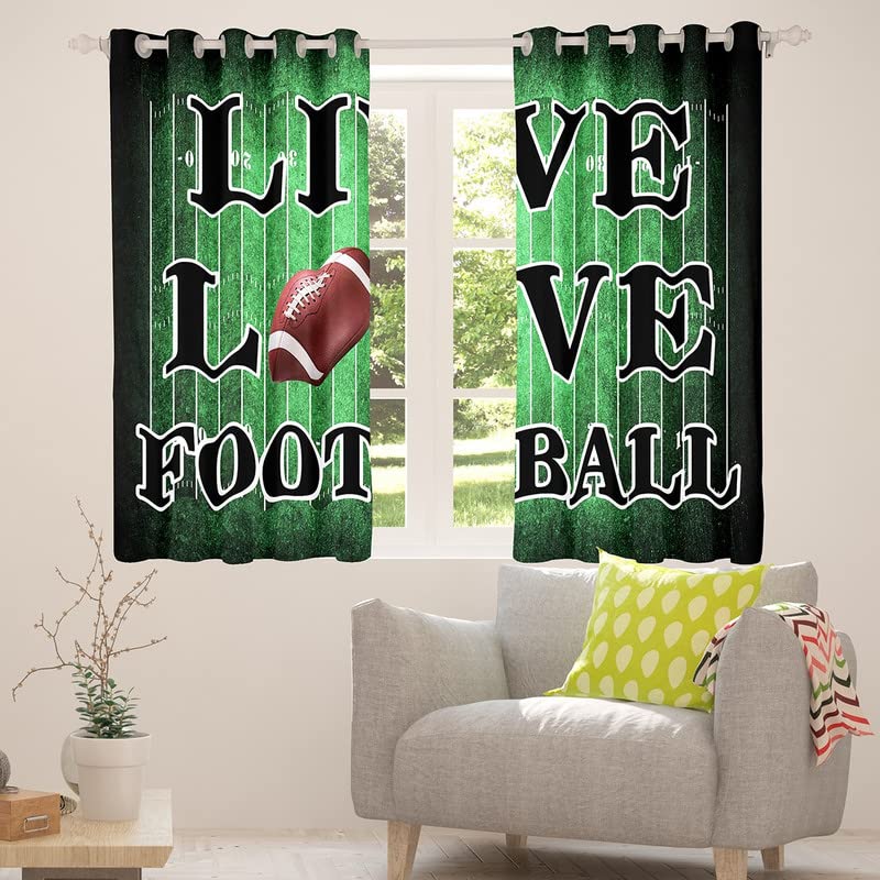 Tende Oscuranti Per Camera Ragazzi - Motivo Sport Basket E Calcio - 2 Pannelli 106x114 Cm - Poliestere