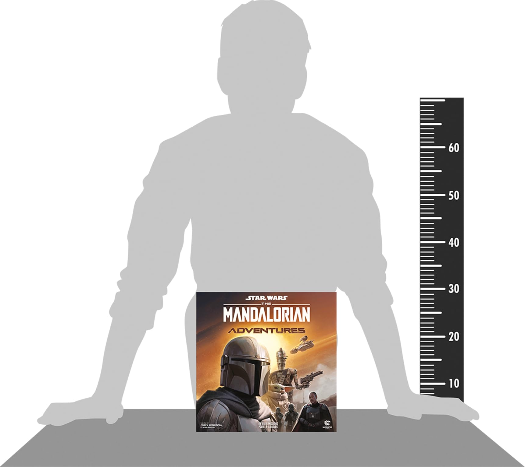 Asmodee Niespodziewane gry Star Wars - The Mandalorian Adventures - Gry planszowe - Gry planszowe - Gra kooperacyjna dla dorosłych i dzieci od 12 lat - od 1 do 4 graczy - wersja francuska