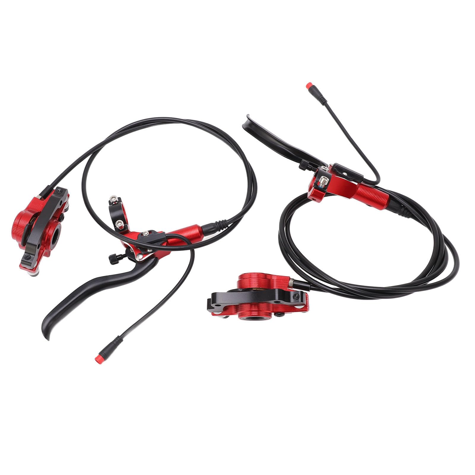 Generic Set Freno a Disco Idraulico per Mountain Bike Kit di Interruzione dell'alimentazione Anteriore Posteriore Sensibile, Gruppo Freno Ad Alte Prestazioni per Ciclisti Elettrici, Materiale in