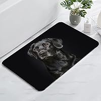 Vista 9 de Alfombra de baño de elefante africano naranja, antideslizante, lavable, para ducha, bañera, 17 x 24 pulgadas