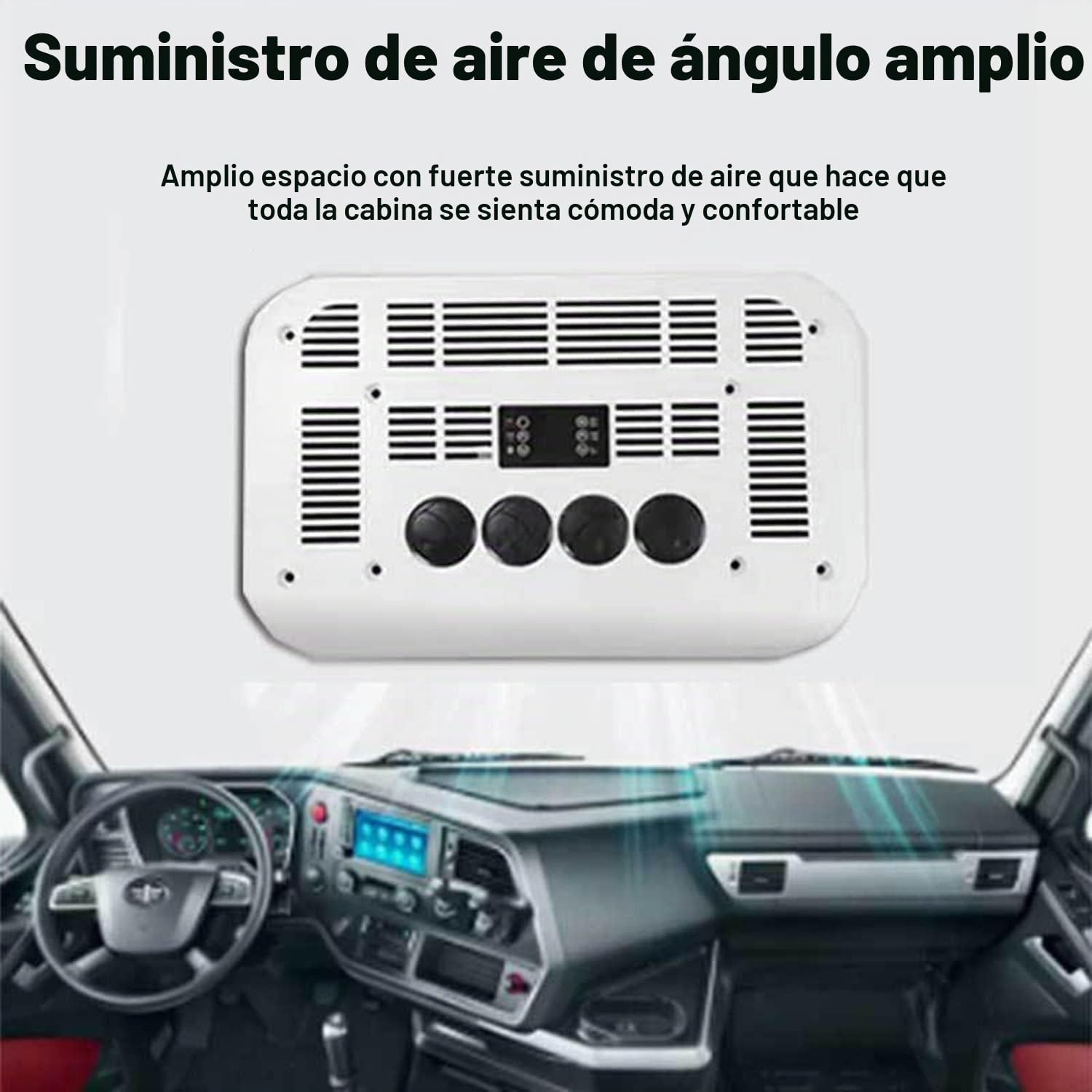 Aire acondicionado de 24 V para caravanas, autocaravanas, techo de CC, compresor de aire acondicionado móvil para furgonetas, todoterrenos, camiones, caravanas
