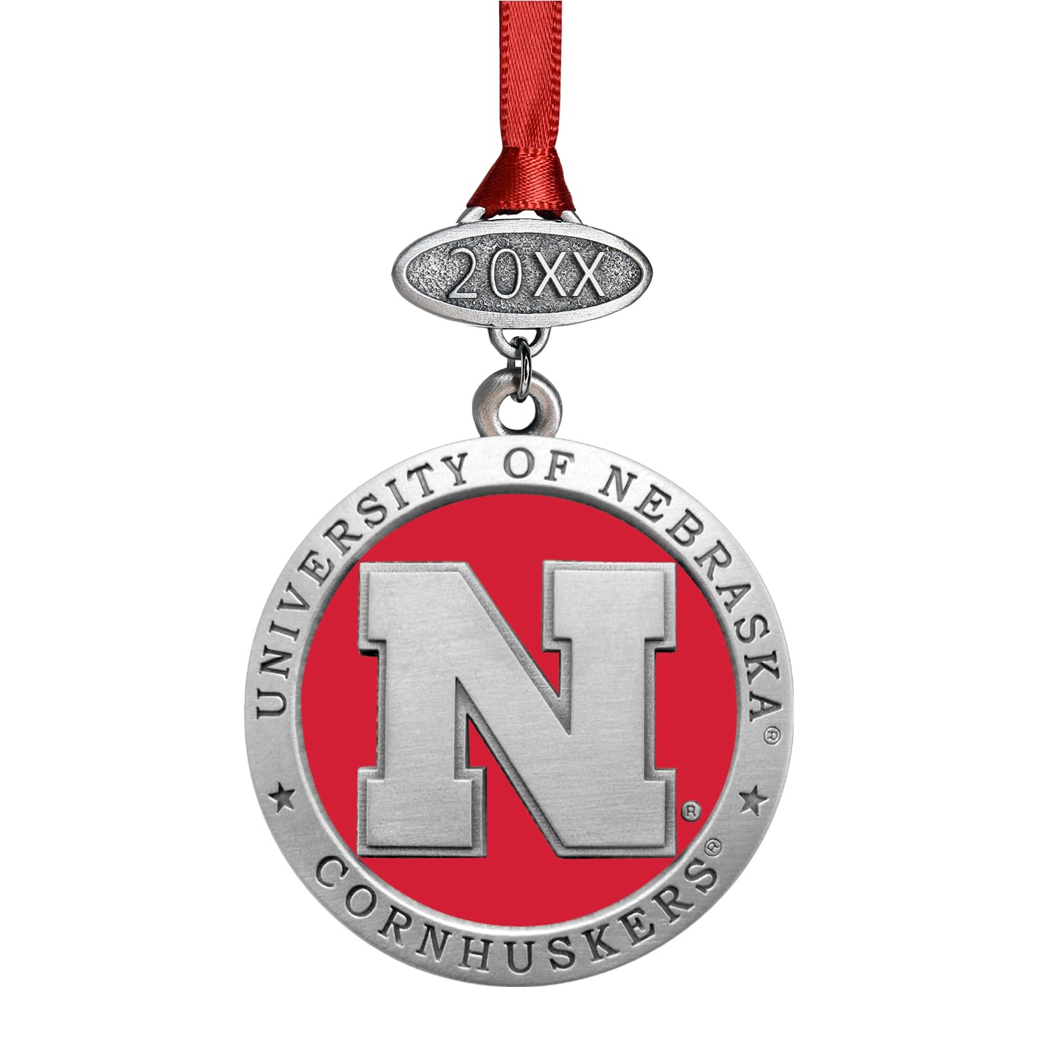 University of Nebraska Class of 2025 Ornament | Graduation Gift | Hand-Sculpted Christmas Tree Ornament by Heritage Pewter