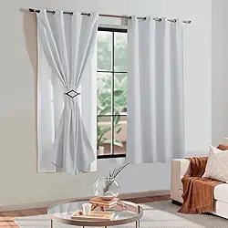 Cortina Blackout Pvc Com Tecido Voil Liso 2,80mx1,80m Corta Luz Sala Quarto (Branco)