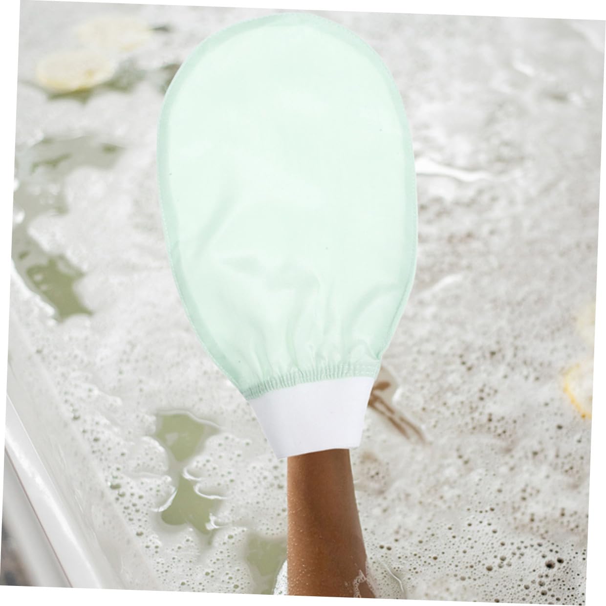 Guantes de Baño Exfoliantes de Imitación de Seda, 1 Par