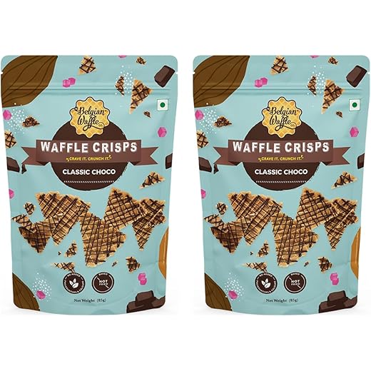 Classic Choco Waffle Crisps 85gm (Pack of 2)