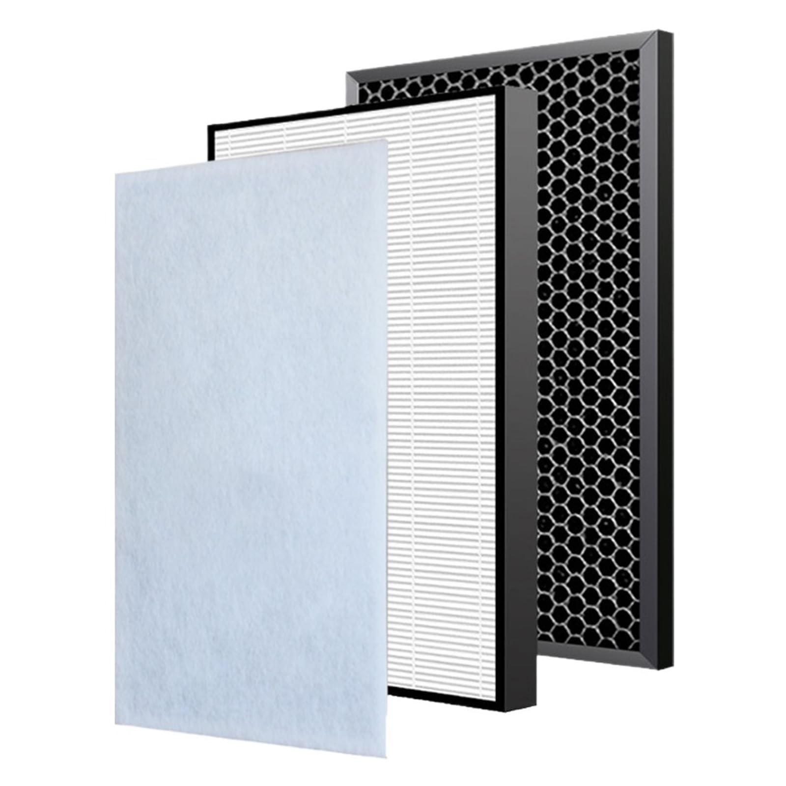 Jxhoengpo Hepa And Carbon Fz-S51sef Deodorizing Carbon Filter And Hepa Filter, Compatible With Sharp, For Fu-S51e Fu-S51ta Fu-S40e Fu-S40ta Air Purifier Filter