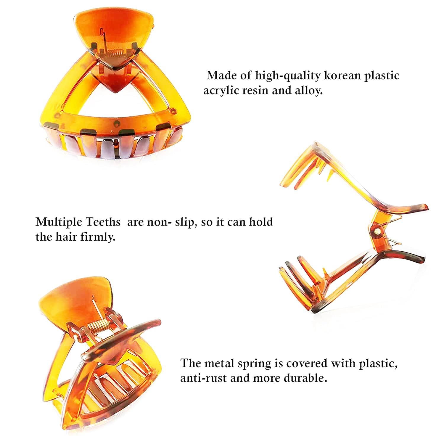 BIRDWARE Medium-Size Multi Color Imported Acrylic Material Butterfly Hair Clips For Women | Hair Clutchers 2 61qw AIgvbL. SL1500