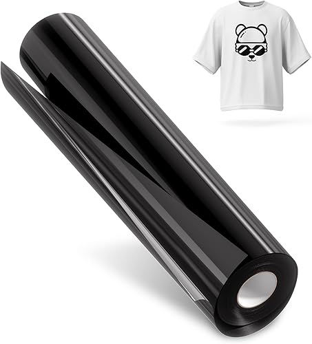 Hisiu Rollo de vinilo HTV blanco de 12 pulgadas x 25 pies, vinilo de transferencia de calor para Cricut Joy Explore 3 y Air 2, Brother and