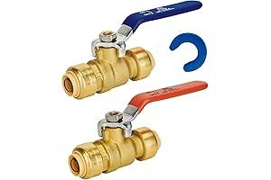 SUNGAOTR 1/2 Inch Ball Valves - Push-to-Connect
