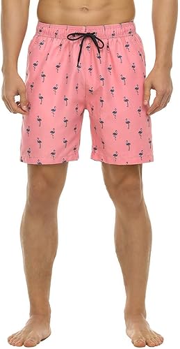 Miniatura 8 de Nonwe Pantalones cortos de natación para hombre, estilo retro, lavados, de secado rápido, ligeros, pantalones cortos de playa