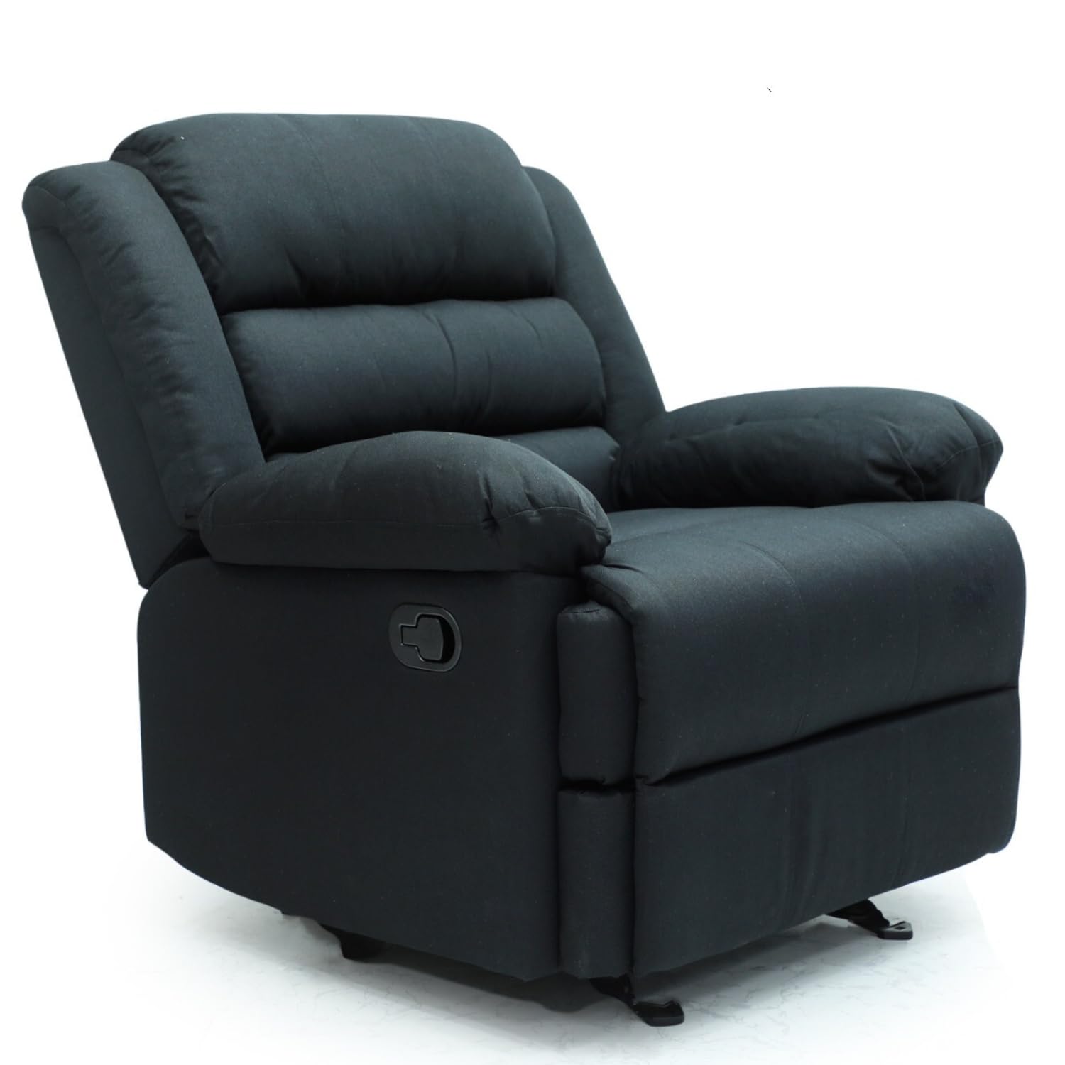 SULSHA furniture Modern Recliner Sofa for Salon for Living Room Comfort Chair with adjustable footrest | adjustable back seat. (BLACK COLOR)