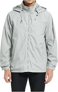 Rain Jacket Men's Waterproof Breathable Raincoat Bicycle Men's Softshell Jacket Summer Windbreaker Anorak Wind Jacket Lightweight Jacket Ultralight Running Jacket Wind Jacket Rain Jacket Foldable
