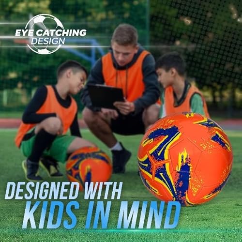 ICAST Kids Lightweight Football / 270 Grams - Size 5 | Soft, Easy to Inflate and Perfect for Kids | Ideal Football Gift for Boys - Image 3