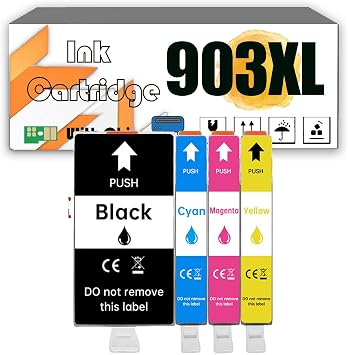 907XL 903XL 907 XL 903 XL 55 ML Ink Cartridges Compatible for HP OfficeJet 6950 6960 6961 6963 6964 6965 6966 6968 6970 6971 6974 6975 6976 6978 6979 All-in-One Prin