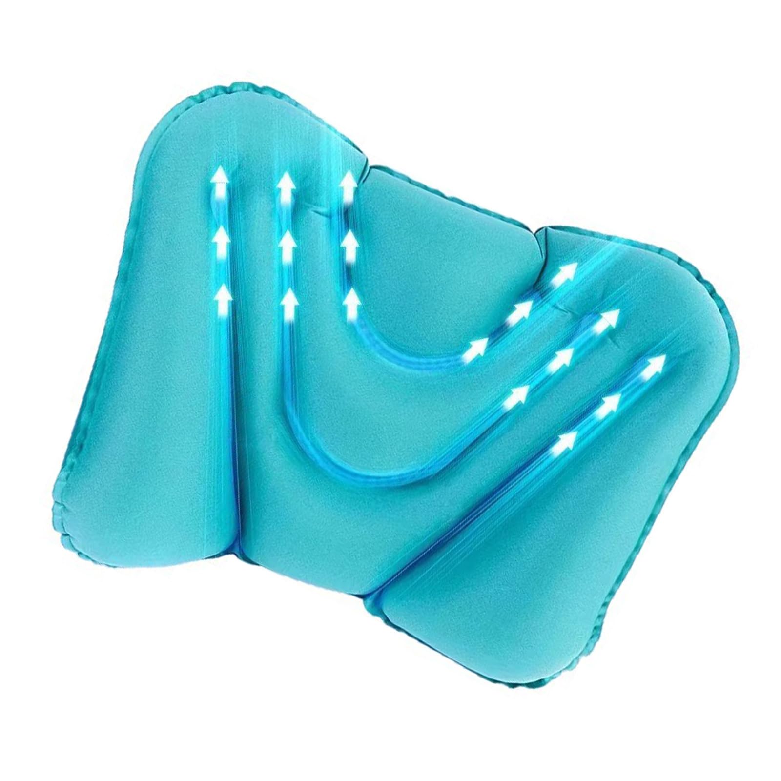 Piceioep Portable Inflatable Lumbar Pillow for Travel Work Comfort Improvement Back Cushion