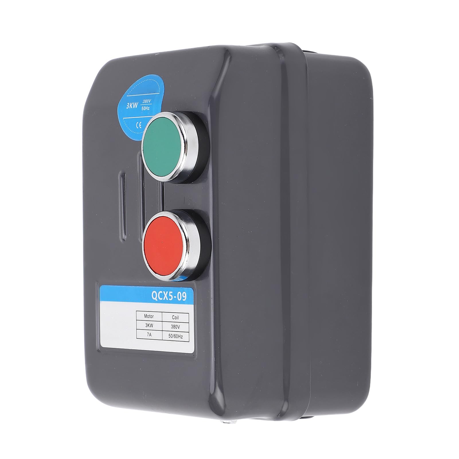 Interruptor Magnético del Motor Eléctrico, Arrancador de Motor Eléctrico Trifásico 380V 5.4-7.2A para Compresor de Aire
